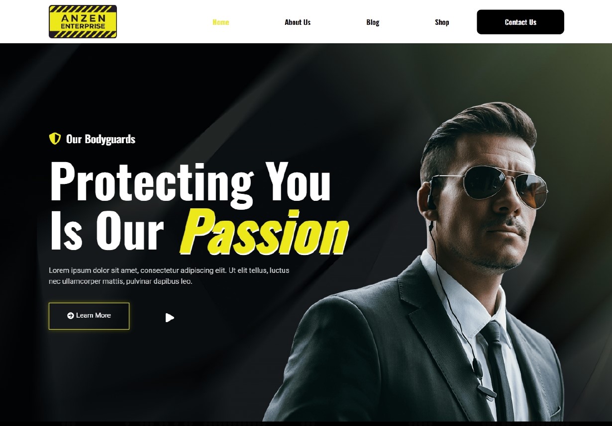 website Overview – full stack